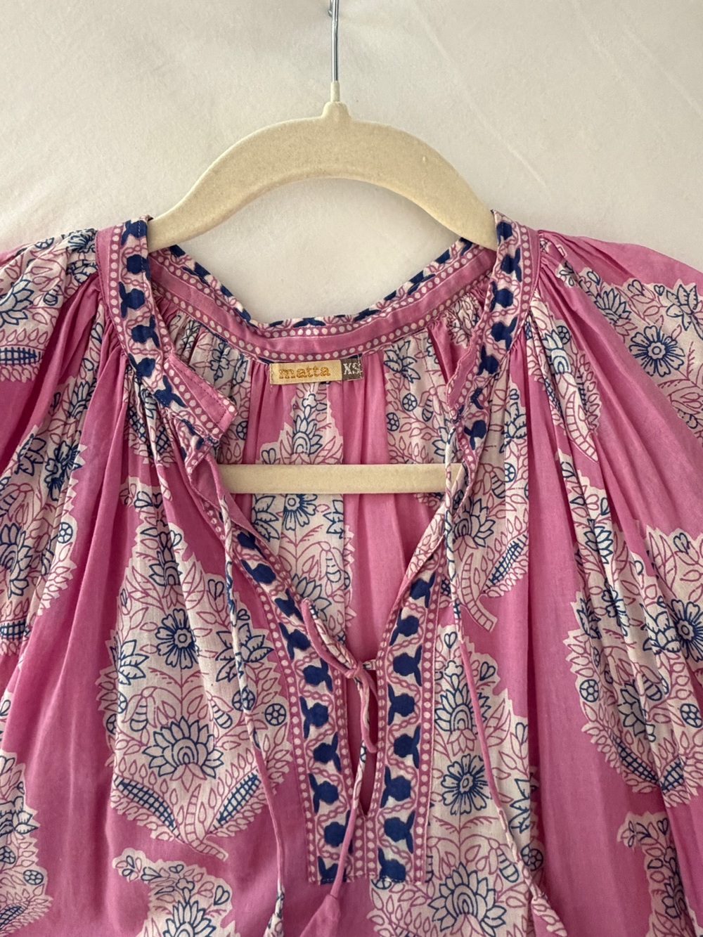 Matta Pink Printed Midi Dress - Picture 4 of 5